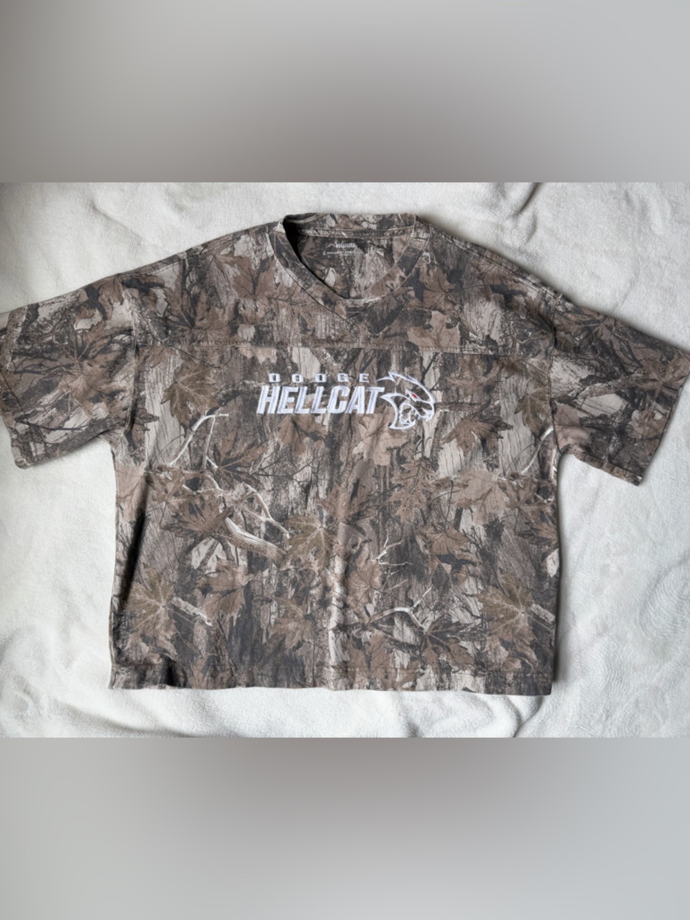 Hollister Brown & Green Woodland Camo Short Sleeve Tee